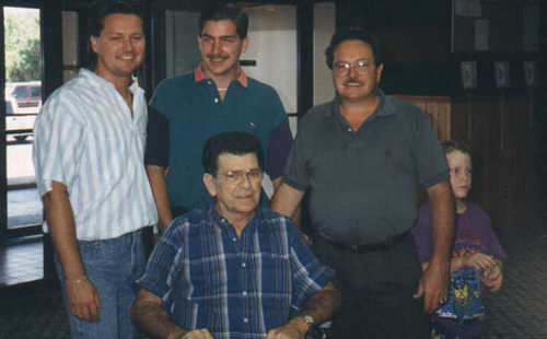 Jim Ray,Kelly Ray,Steve Ray,Lewis Ray and grdson Arron