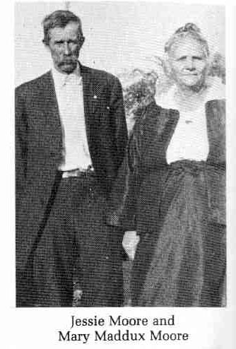 Jesse Moore and Mary Maddux Moore