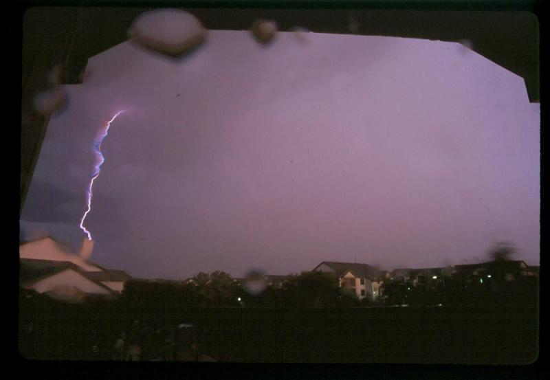 lightning strike 65 yards away