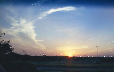 Not the most attractive sunset with all the light posts etc. But a typical Texas sunset from town I felt like photographing.