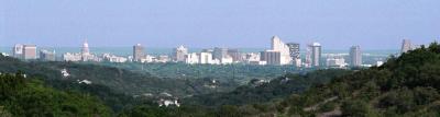 Austin skyline from Lakeview, Texas