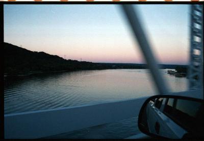 Llano River outside of Llano, Texas from The long Inks Lake Bridge on Texas 29