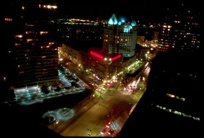 Dt Boston at night