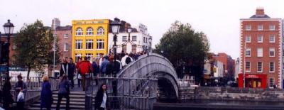 Half Penny Bridge - just down from O'Connell Street