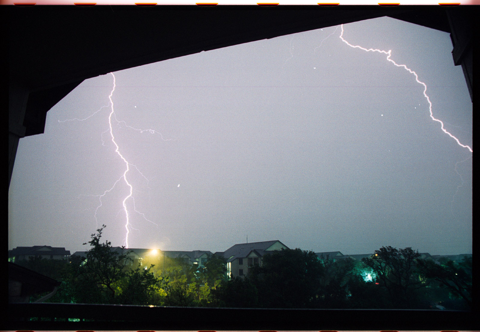 Lightning in North Austin, Texas
