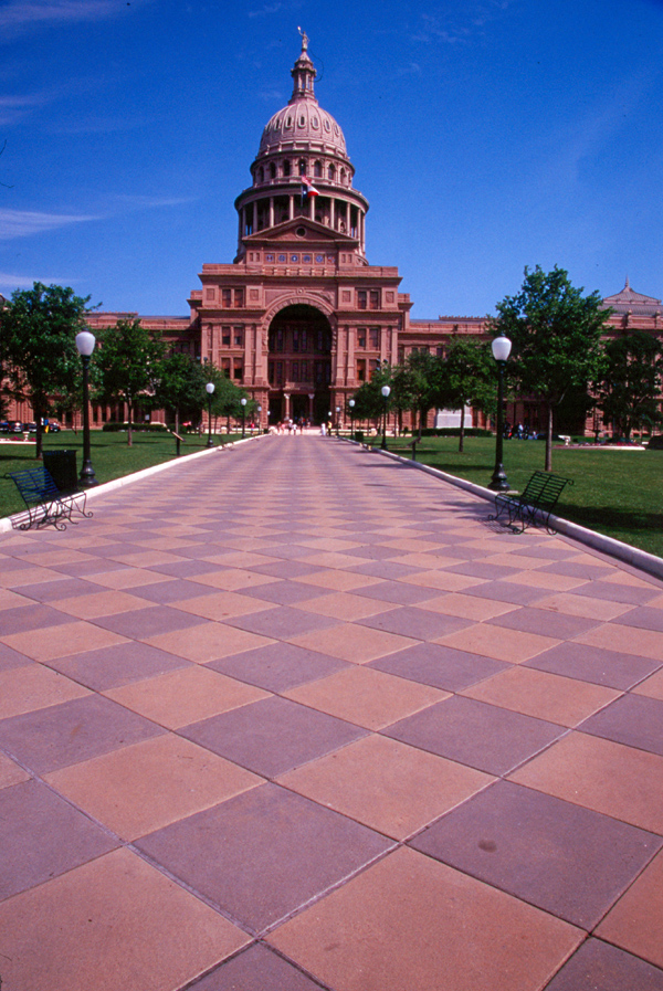 STeps to the State Building in Austin, Texas