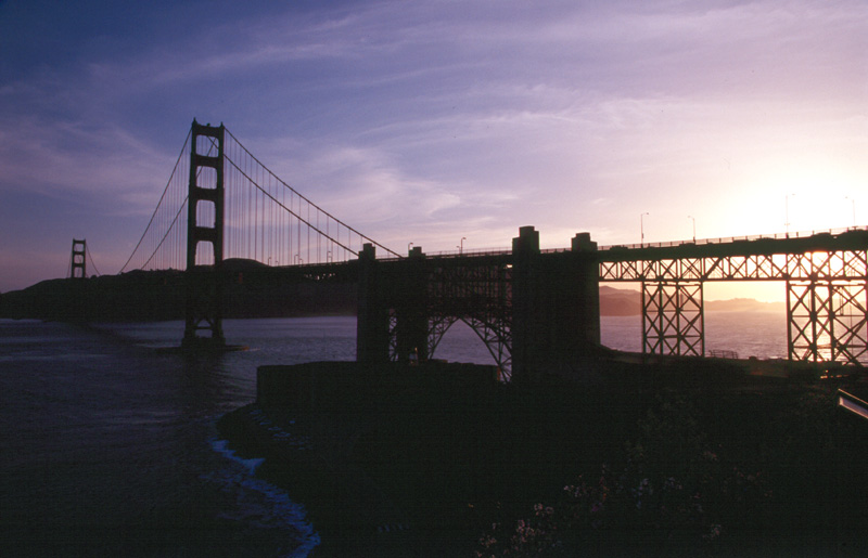 Golden gate bridge Vertigo Point, San Francisco