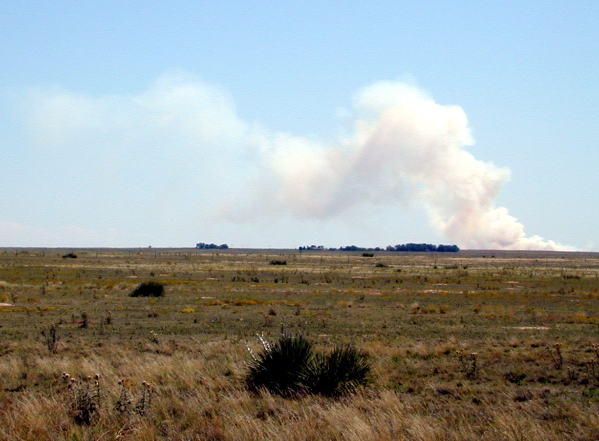 Fire in the distance