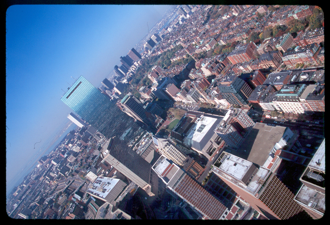 Boston from real high up.