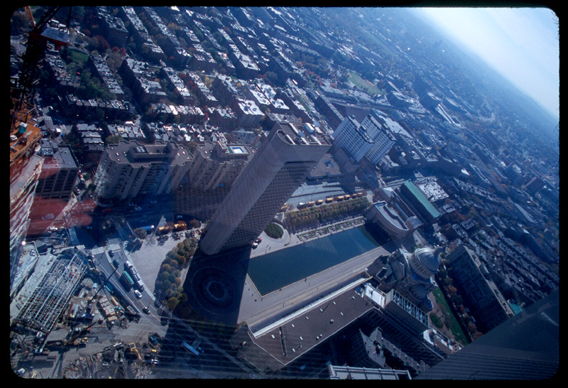 Out the window of the prudential building.