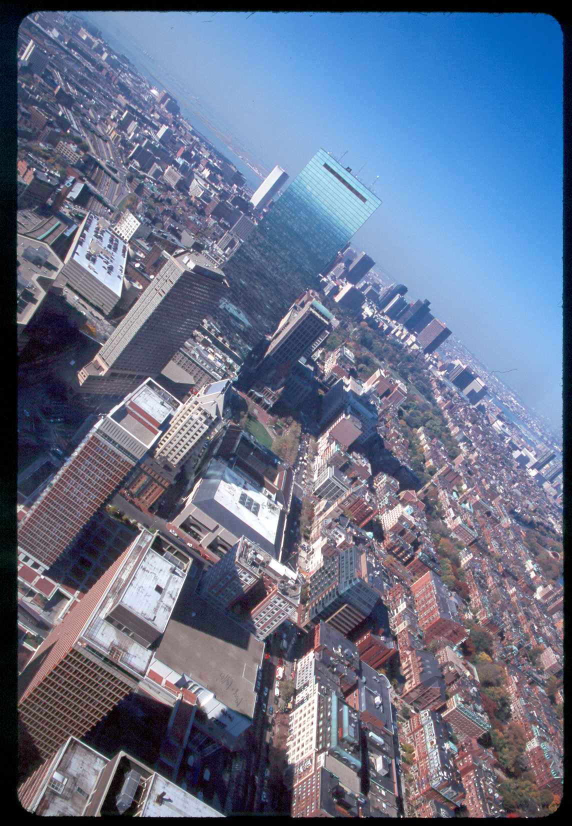John Hancock Tower taken from the Prudential Building