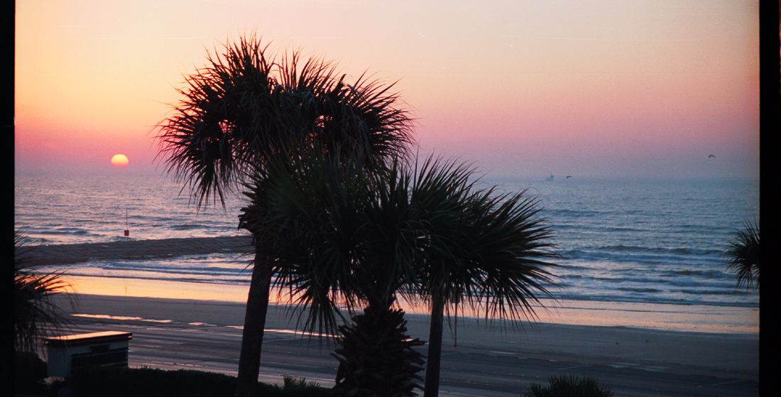 Sunrise in Galveston, Texas