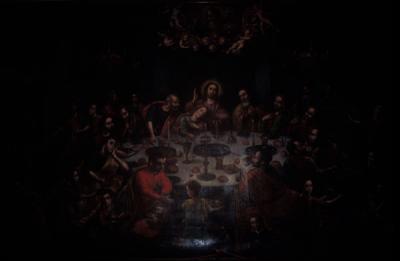 The Last Supper Painting in the Iglesia de San Francisco