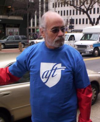 AFT and others Rally in front of Schwab