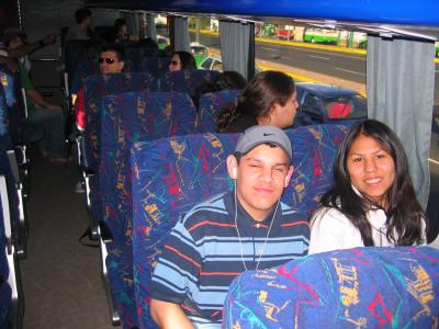 Mauricio & Nela on the Bus