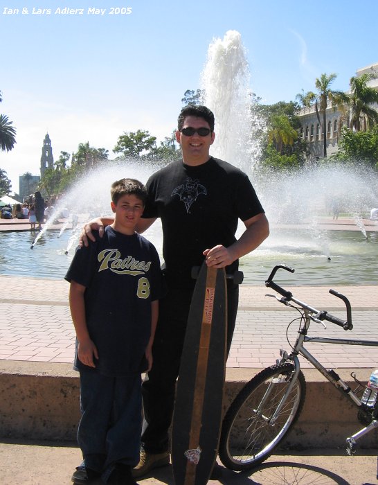My Son Ian and I at Balboa Park May 1st 2005