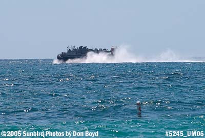 5245 - USMC hovercraft from the USS Bataan at the 2005 Air & Sea practice Show military stock photo #5245