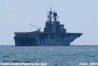 5246 - USS Bataan at the 2005 Air & Sea practice Show military stock photo #5246