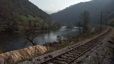 Rail line between Sarajevo and Banja Luka