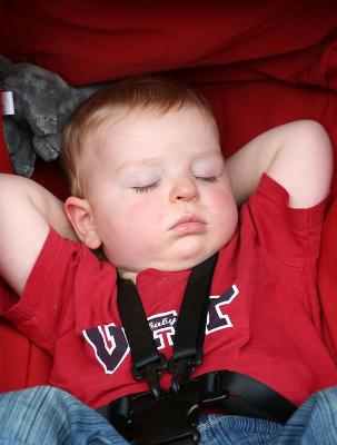 Asleep posing