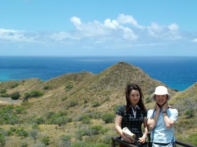 Hikers Posing at Diamond Head