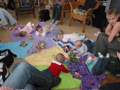 a hoard of babies