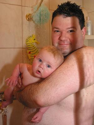 showertime, dad style