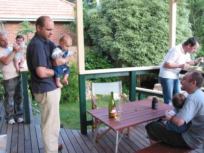 Dad and baby talk