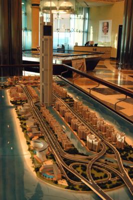 Architectural Model of the Palm Jumeirah trunk