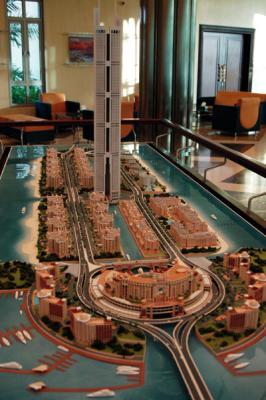 Architectural Model of the Palm Jumeirah trunk