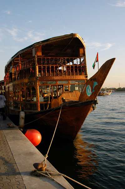 Tourist cruise dhow, Dubai Creek