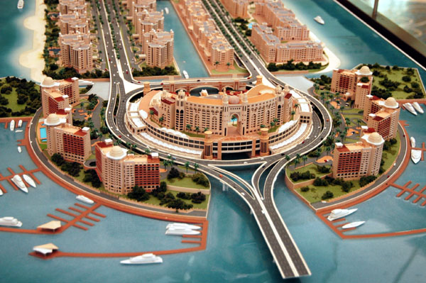 Architectural Model of the Palm Jumeirah trunk