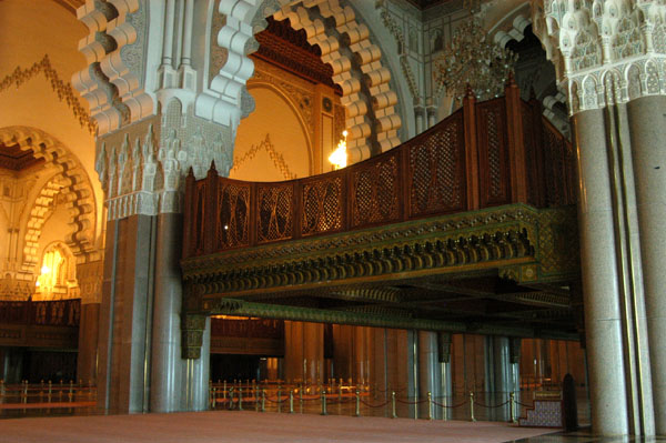 Women's galleries, Hassan II Mosque