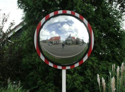 T-Intersection Mirror, Aalsmeer, Holland, September 11, 2001 - Do you see me?