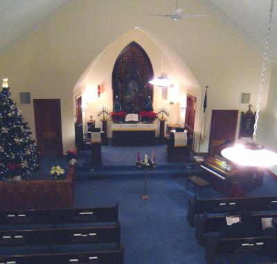 St. John's UCC on Christmas Eve 2004 - Photo by Andrew Grupp