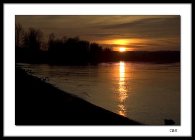 Fraser River sunset