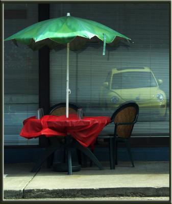 Bug on Window (umbrella, VW Bug, Beetle)