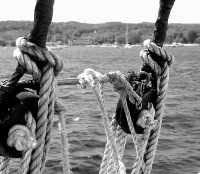 On board Tall Ship Manitou in Traverse City