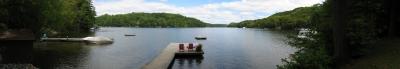 Panoramic view from cottage, Lake of Bays - Narrows, Ontario
