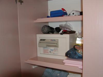 Cabin M115-Shelves Left side of closet