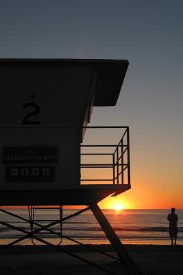 Sunset by the beach