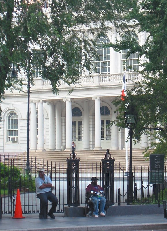 nyc city hall - taking donations