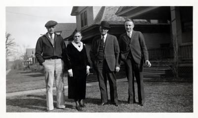 Grandma and Grampa Adams with Eli and Bert, 1935 (342)