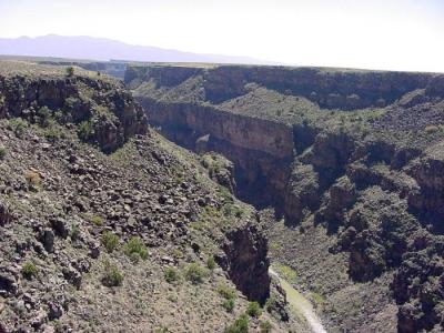 The Rio Grande gorge