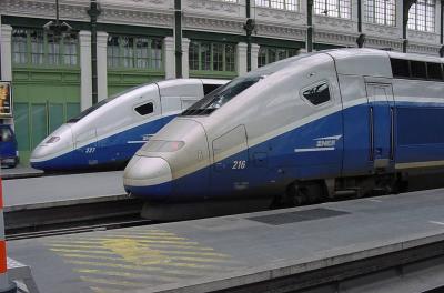 The French TGV trains can reach 200 miles an hour