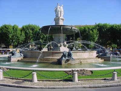 The central fountain in Aix-en-Provence