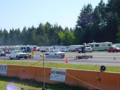 Yankin the wheels at the dragstrip!