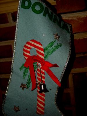 The stocking  was hung by the chimney with care  December 25