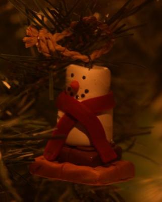 Camping Snowman