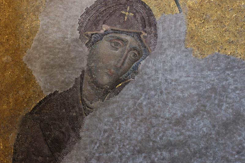 Istanbul Aya Sofya deesis mosaic